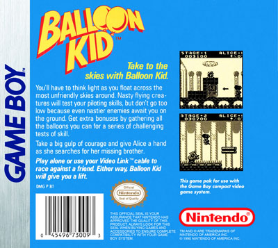 Balloon Kid (Nintendo Game Boy) for sale online