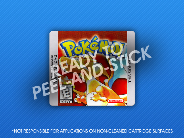 GameBoy - Pokemon Red Label - Retro Game