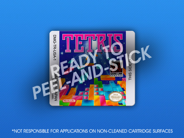 GameBoy - Tetris Label - Retro Game