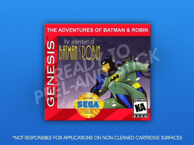 Sega Genesis - Adventures of Batman & Robin Label - Retro Game Cases