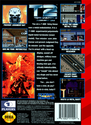 T2 Terminator 2: Judgment Day | Retro Game Cases