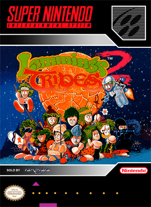 Super Nintendo Lemmings 2 the Tribes Box 