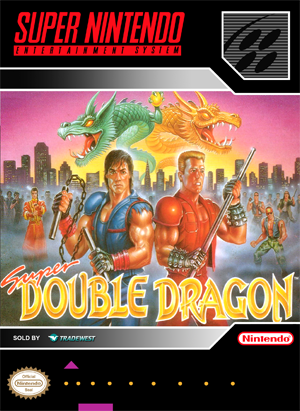  Super Double Dragon (Super Nintendo, SNES) Reproduction Video  Game Cartridge : Video Games